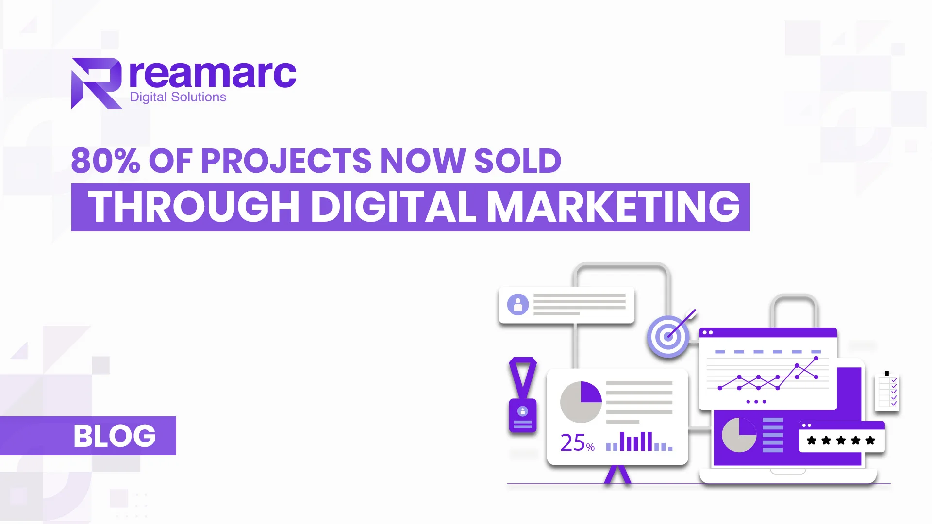 Image text: 80% of Projects Now Sold Through Digital Marketing