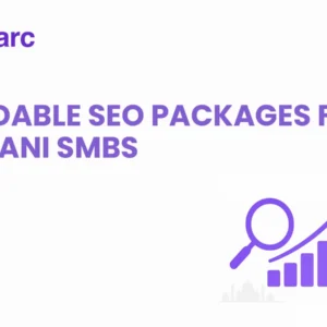 Affordable SEO packages for Pakistani SMBs – Reamarc Digital Solutions blog header with magnifying glass, growth chart, and Pakistan map.